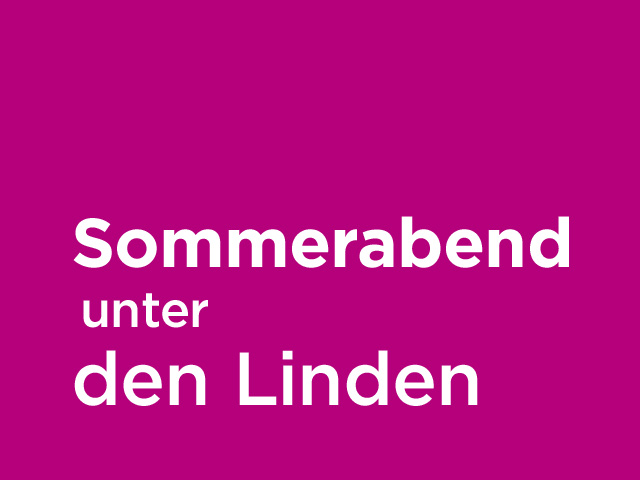Sommerabend unter den Linden